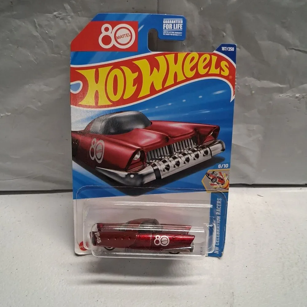Hot Wheels 80 Mattel HW Celebration Racers 6/10 Mattel Dream Mobile 167/250 Red